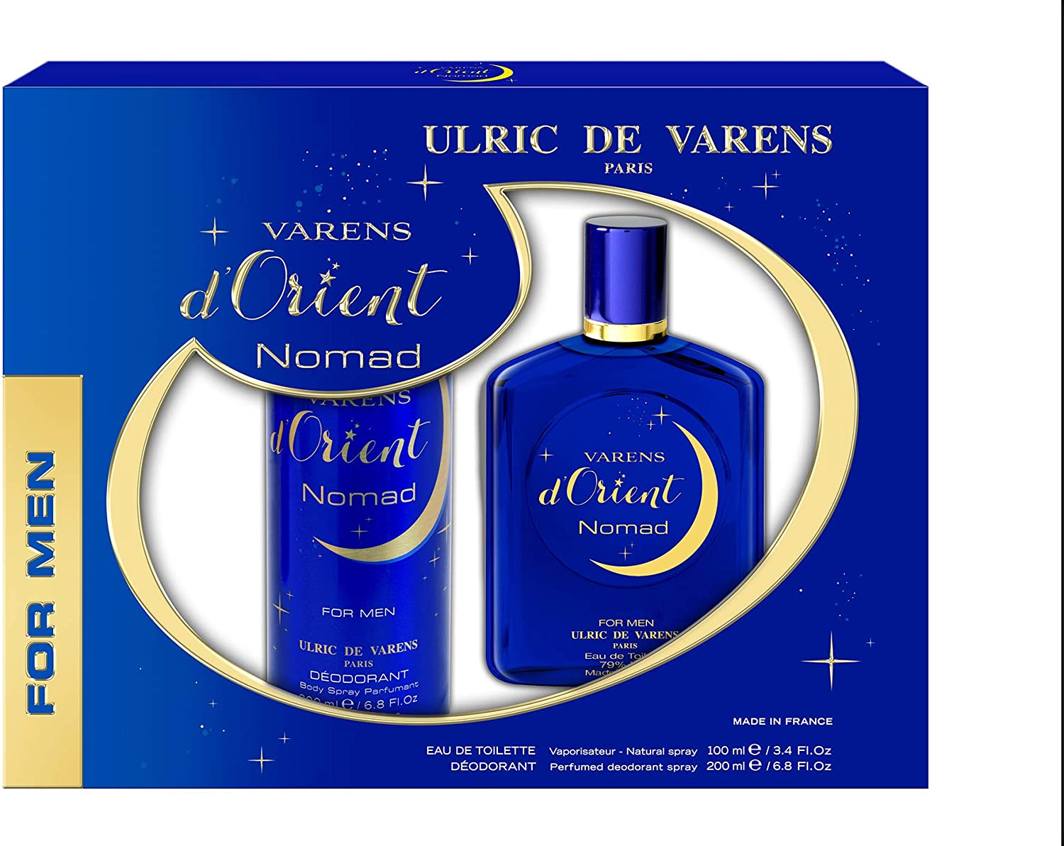 Ulric de Varens For Him Varens D’Orient Nomad Coffret – (EDT 100ml + Deo 200ml) - Grays Home Delivery