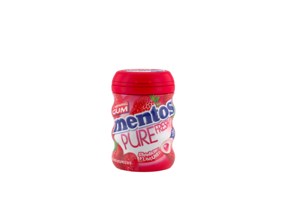 MENTOS PURE FRESH GUMS STRAWBERRY GUM 35P – 61.25G - Grays Home Delivery